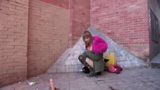 Nina bekommt Madrid heiß mit Ihrem phone bustings!